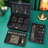 Velvet Jewelry Organizer Box - Pop&