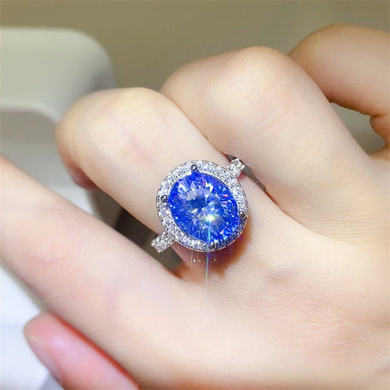 5 Carat Moissanite 925 Sterling Silver Ring - Pop&