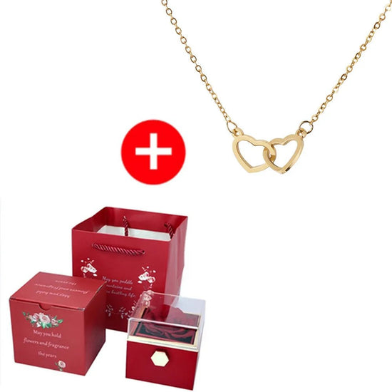 New Valentine Eternal Rose Jewelry Ring Box - Pop&