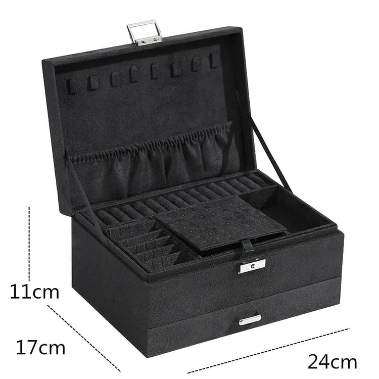 Velvet Jewelry Organizer Box - Pop&