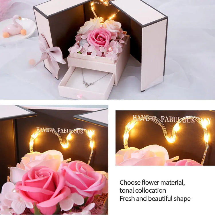 Artificial Flower Jewelry Box - Pop&
