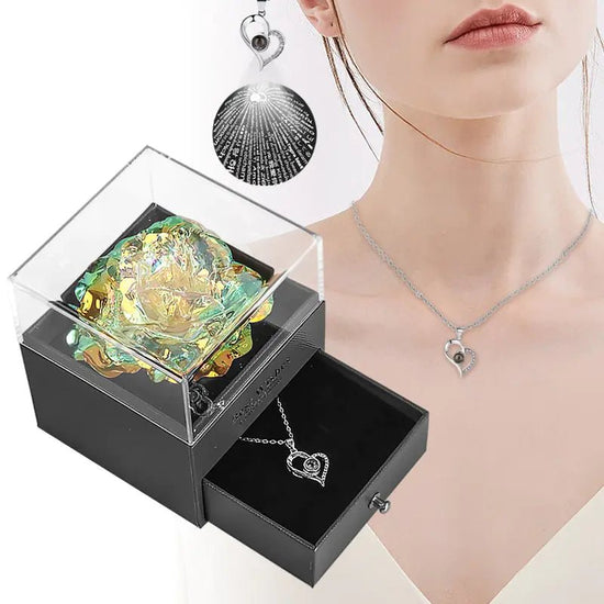 Valentine Eternal Rose Jewelry Gift Box - Pop&