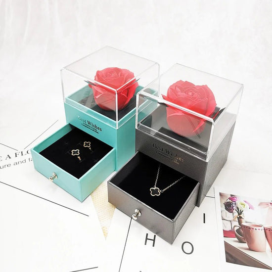 Jewelry Box Rose Gift For Mom - Pop&