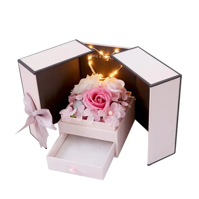 Artificial Flower Jewelry Box - Pop&