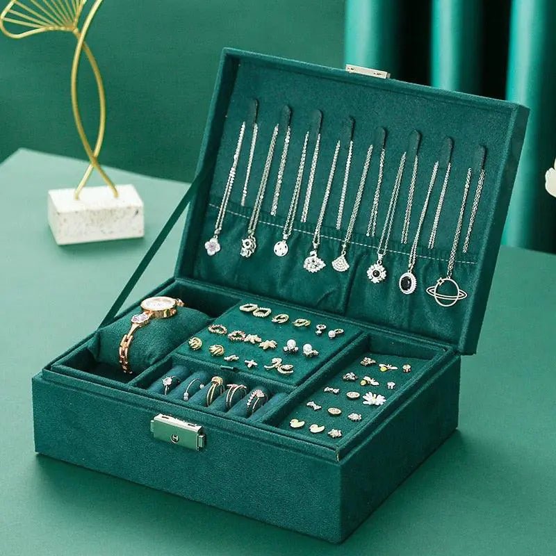 Velvet Jewelry Organizer Box - Pop&