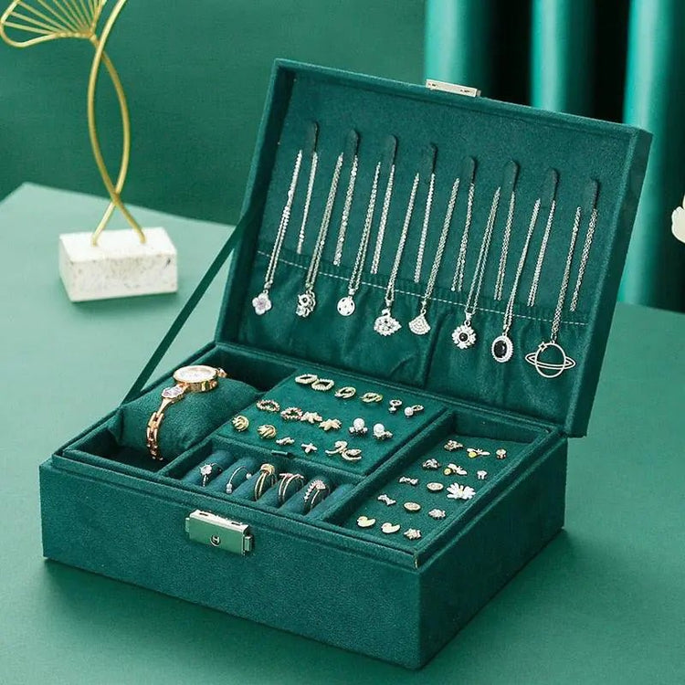 Velvet Jewelry Organizer Box - Pop&