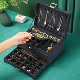 Velvet Jewelry Organizer Box - Pop&