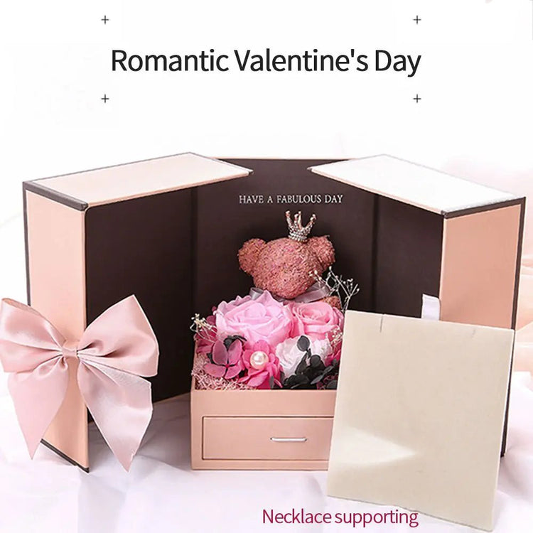 Artificial Flower Jewelry Box - Pop&