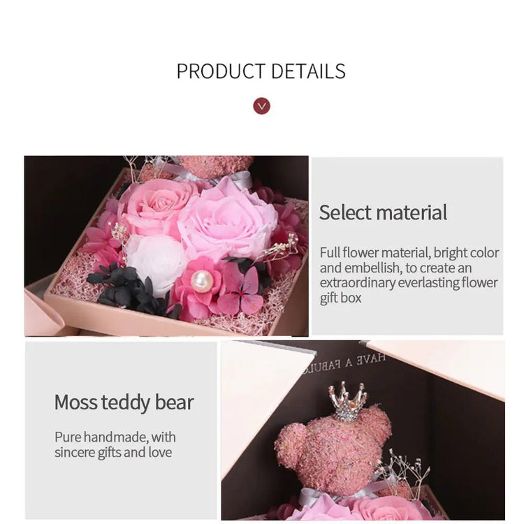 Artificial Flower Jewelry Box - Pop&