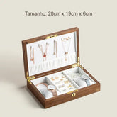 Wooden Jewelry Box/Jewelry Holder - Pop&